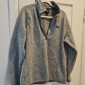 Patagonia Heathered Gray Fleece Pullover